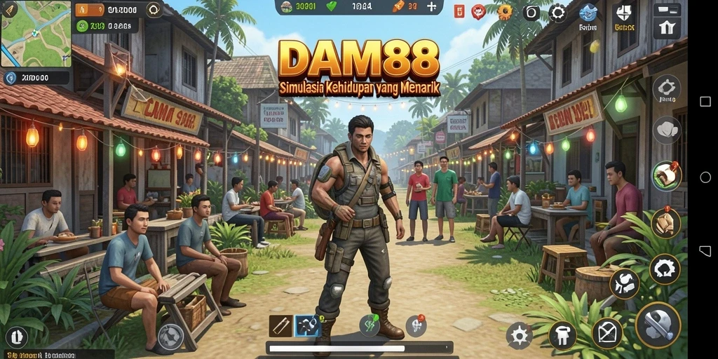 Tampilan gameplay yang menarik di DAM88 dengan interaksi kehidupan nyata.