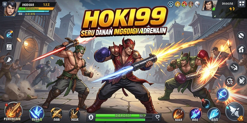 Tampilan gameplay menarik dari HOKI99 yang penuh aksi pertarungan.