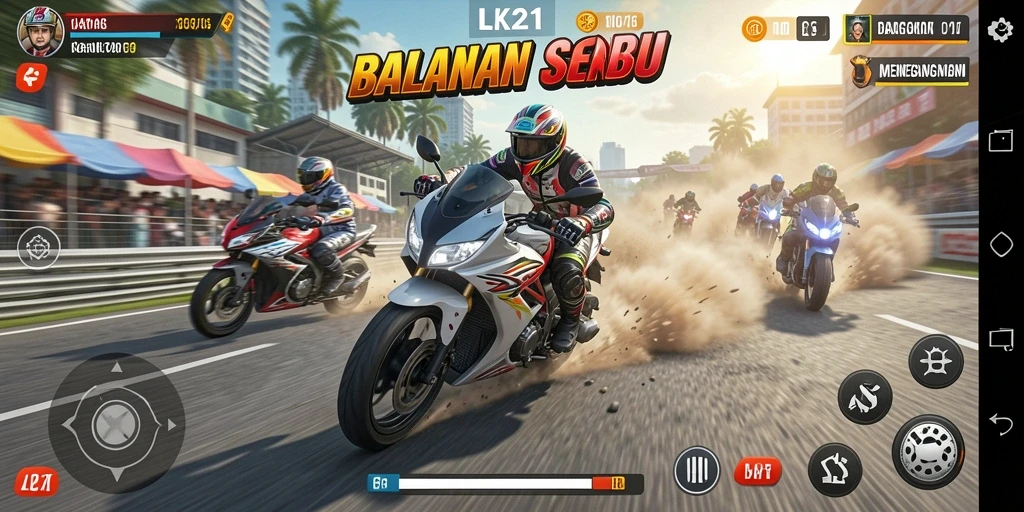Tampilan gameplay LK21 yang menegangkan dan penuh adrenalin.