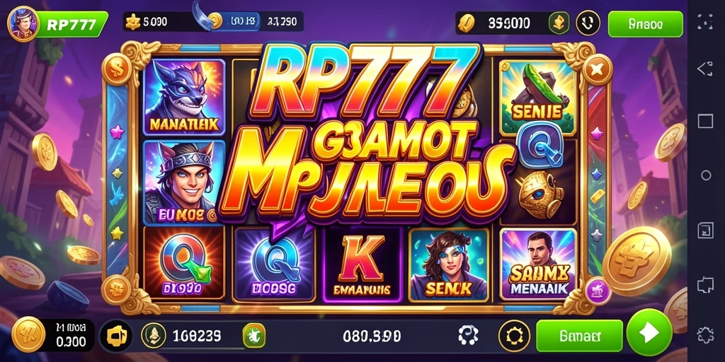 Tampilan menarik dari gameplay Slot RP777 yang penuh warna.