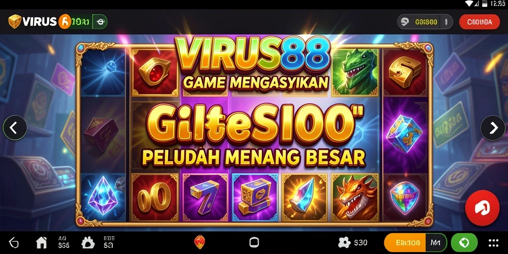 Tampilan gameplay Slot yang menarik di VIRUS88.