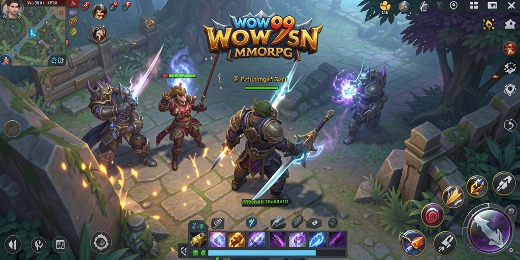 Tampilan gameplay WOW99 yang mendebarkan di dunia MMORPG.
